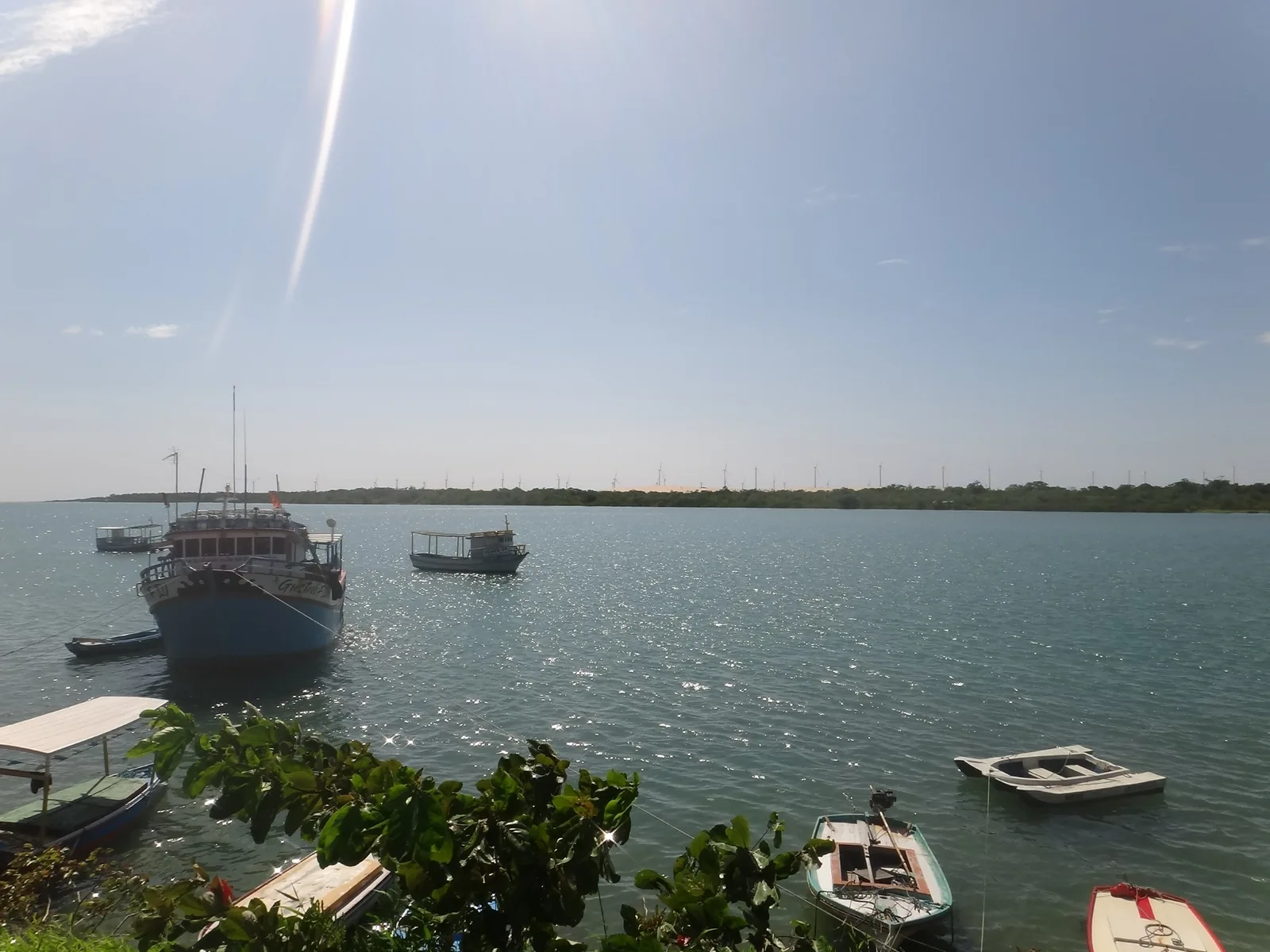 Barcos no Jaguaribe atual