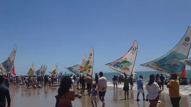 Concentração de embarcações e participantes